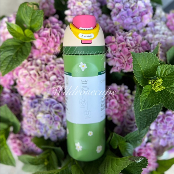 NWT OWALA SPECIAL EDITION COLOR DROP “DARLING DAISY” 24oz FreeSip Water Bottle